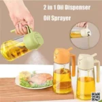 2 in 1 Oil Bottle with Spray - Image 2