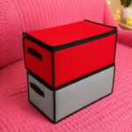 zipper solid cloth box