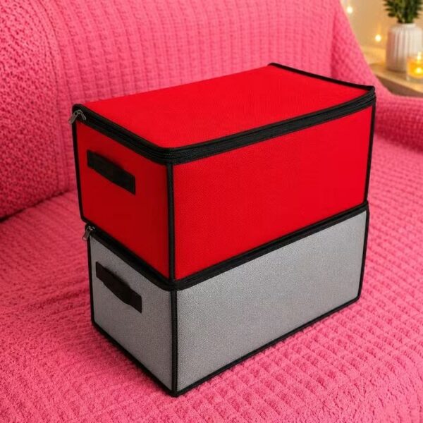 zipper solid cloth box
